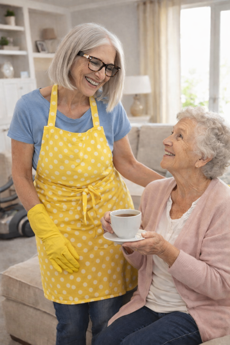 Professional cleaning team