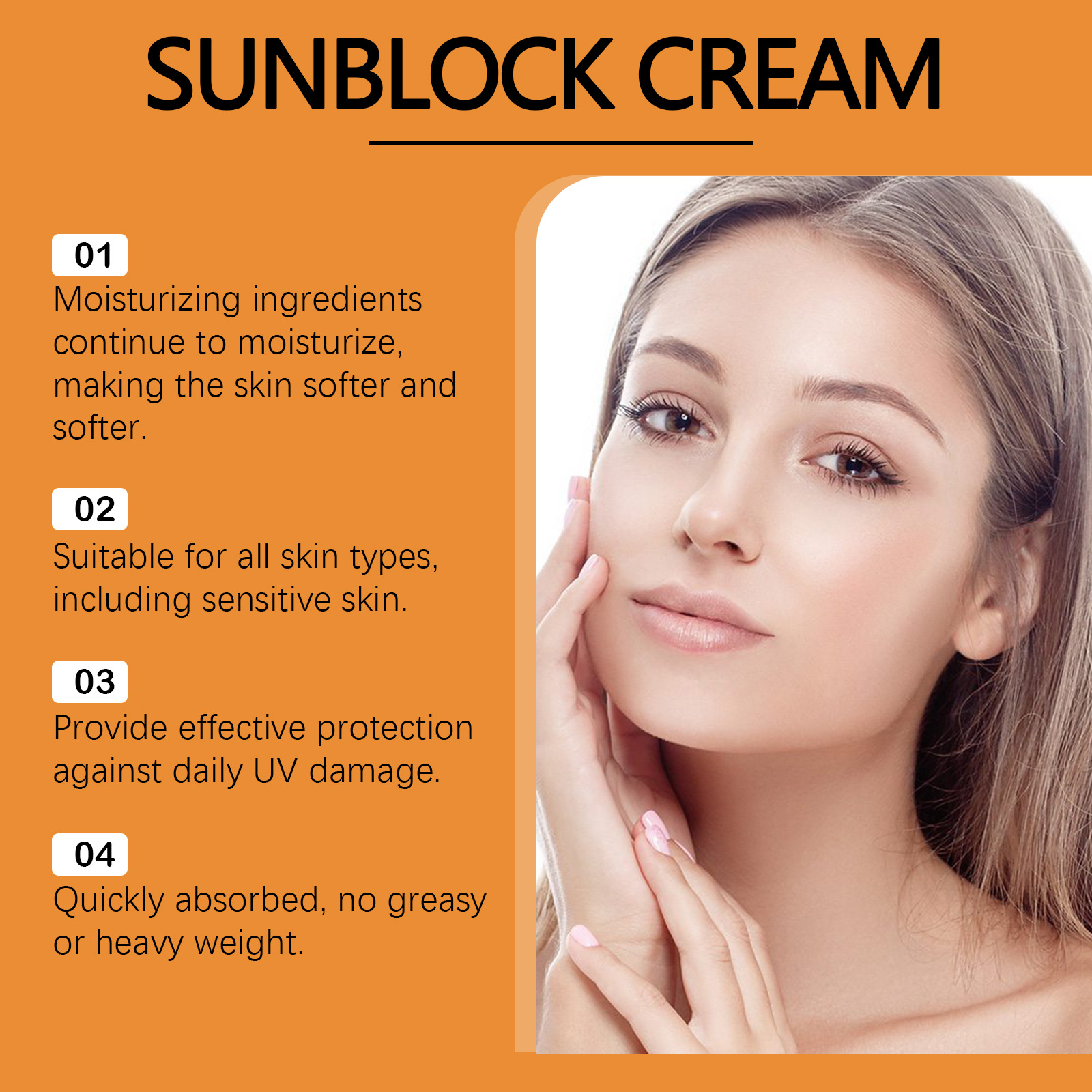 OUHOE 50SPF Sunblock Cream view 3