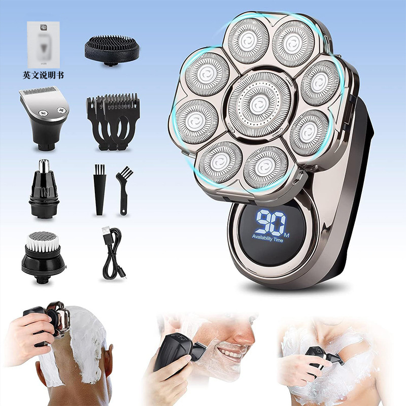 Head Shavers for Bald Men - 8D Upgraded 6-in-1 view 3