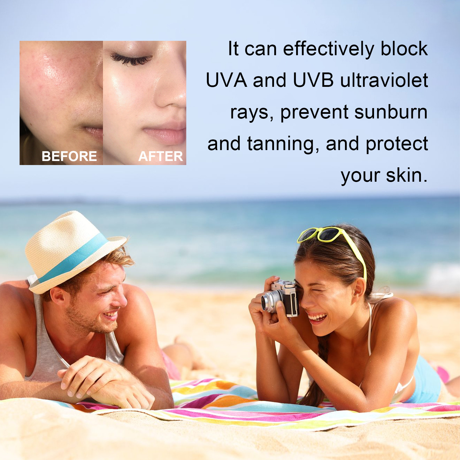 OUHOE SPF 100 Body & Face UV & Pollution Defense view 3