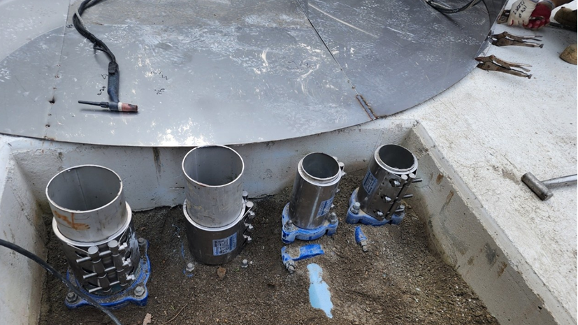 기초/내장형 배관 설치