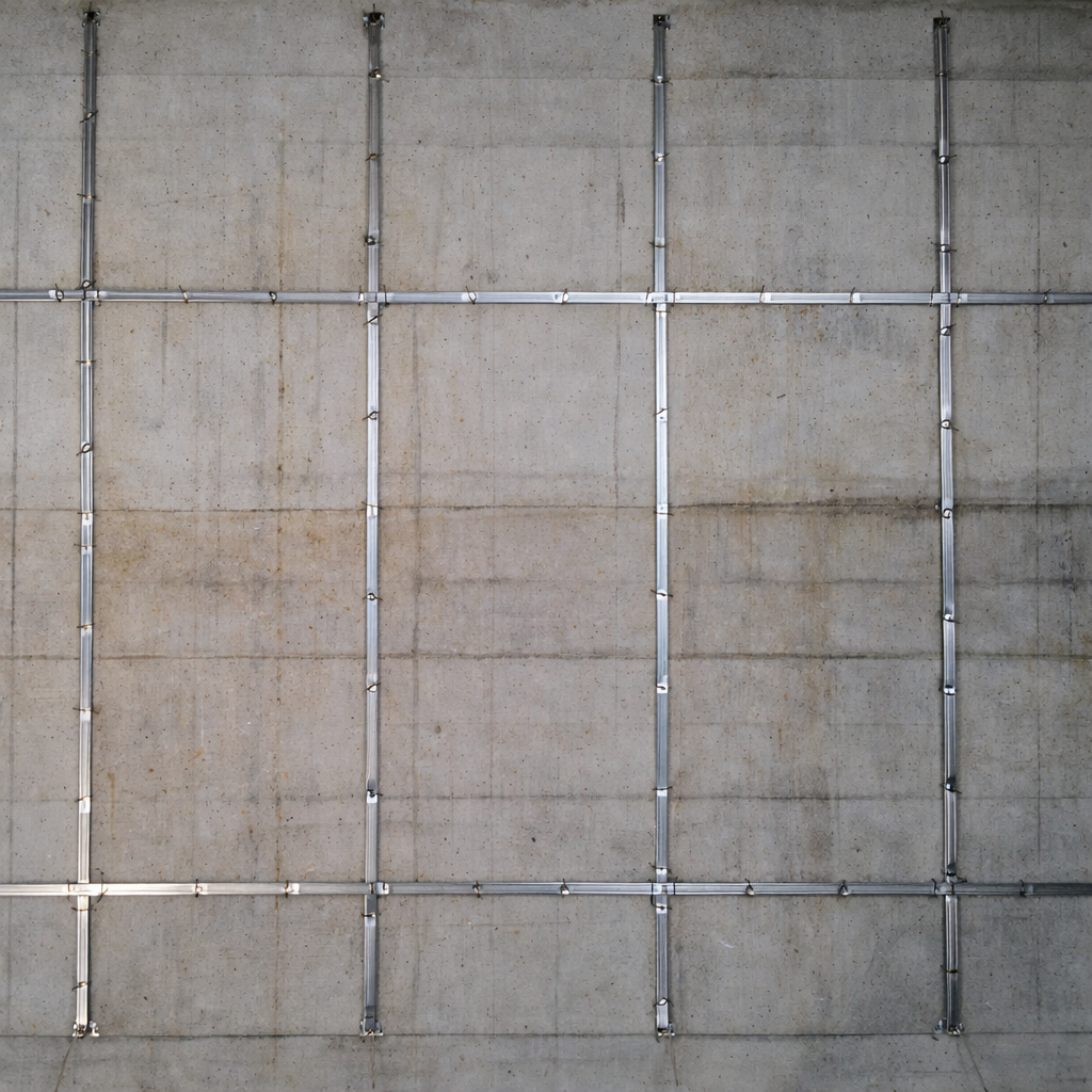 평철 설치 작업