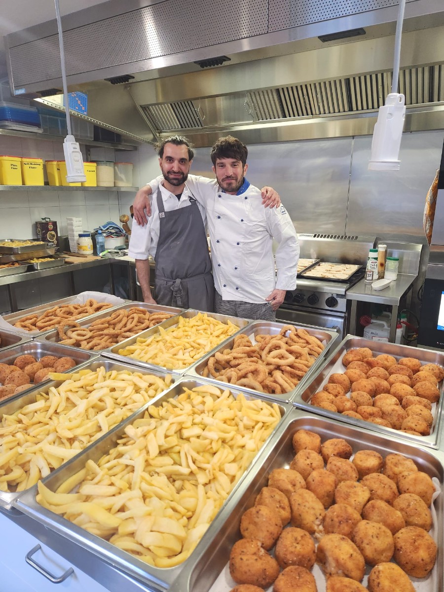 Ric and Alex in the kitchen