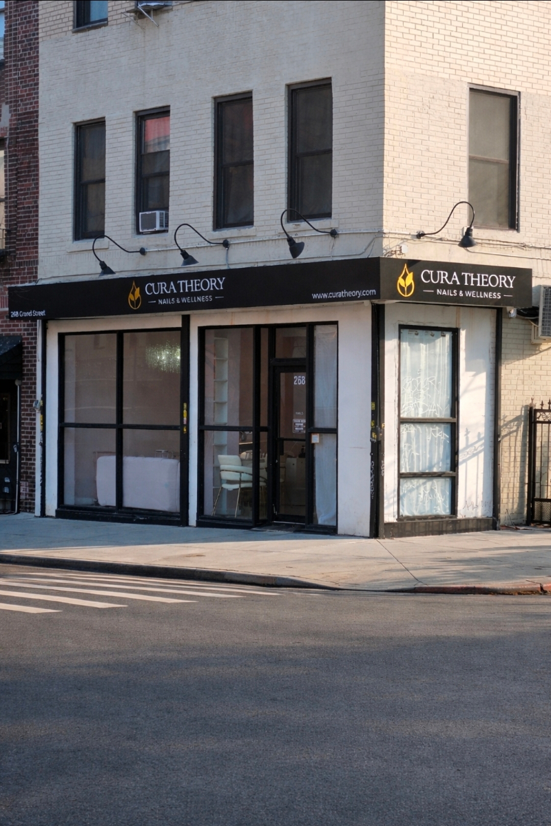 Cura Theory Nails & Wellness studio exterior on Grand Street New York