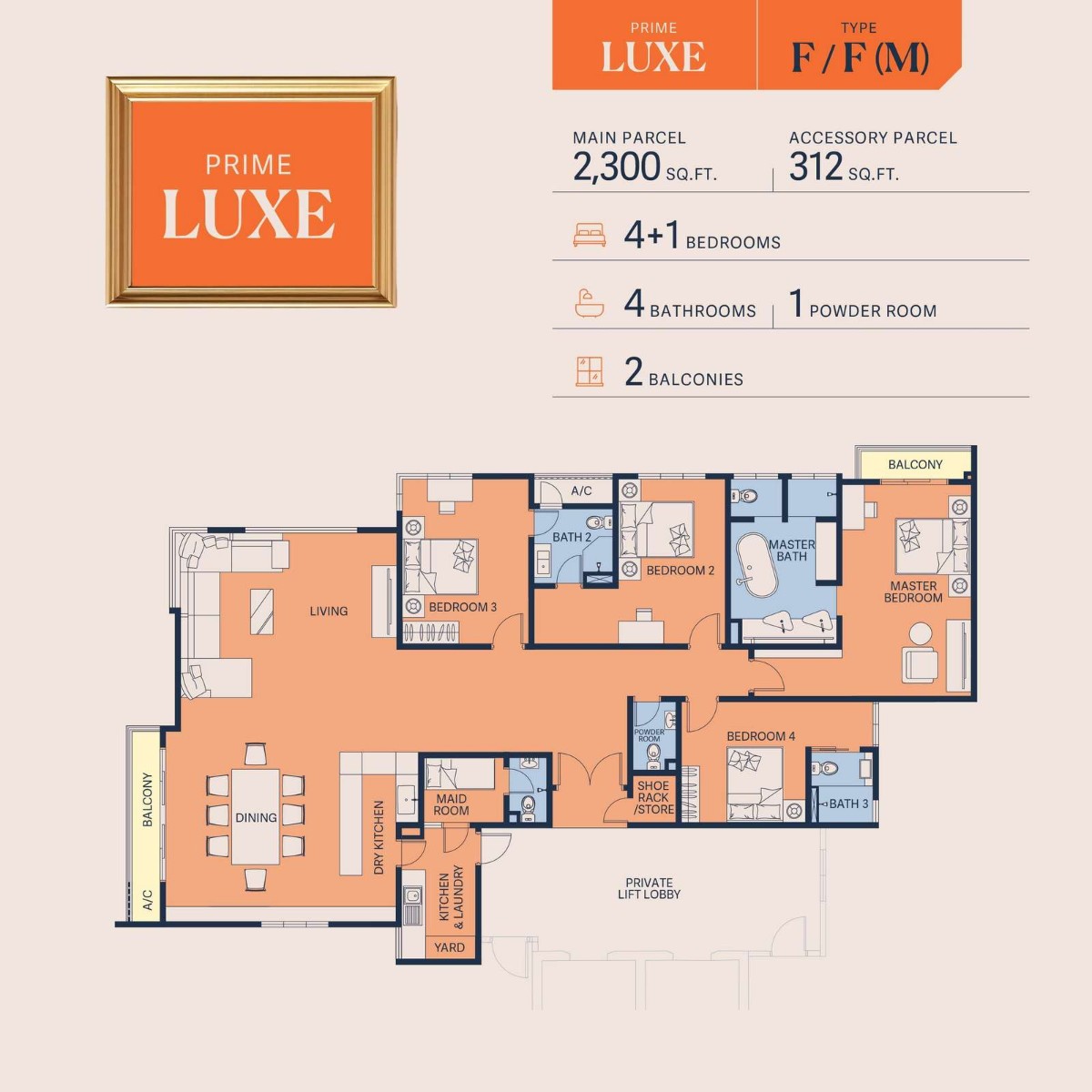 Type F/F(M) - 2300 sq ft