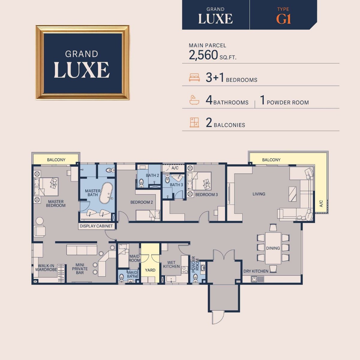 Type G1 - 2560 sq ft