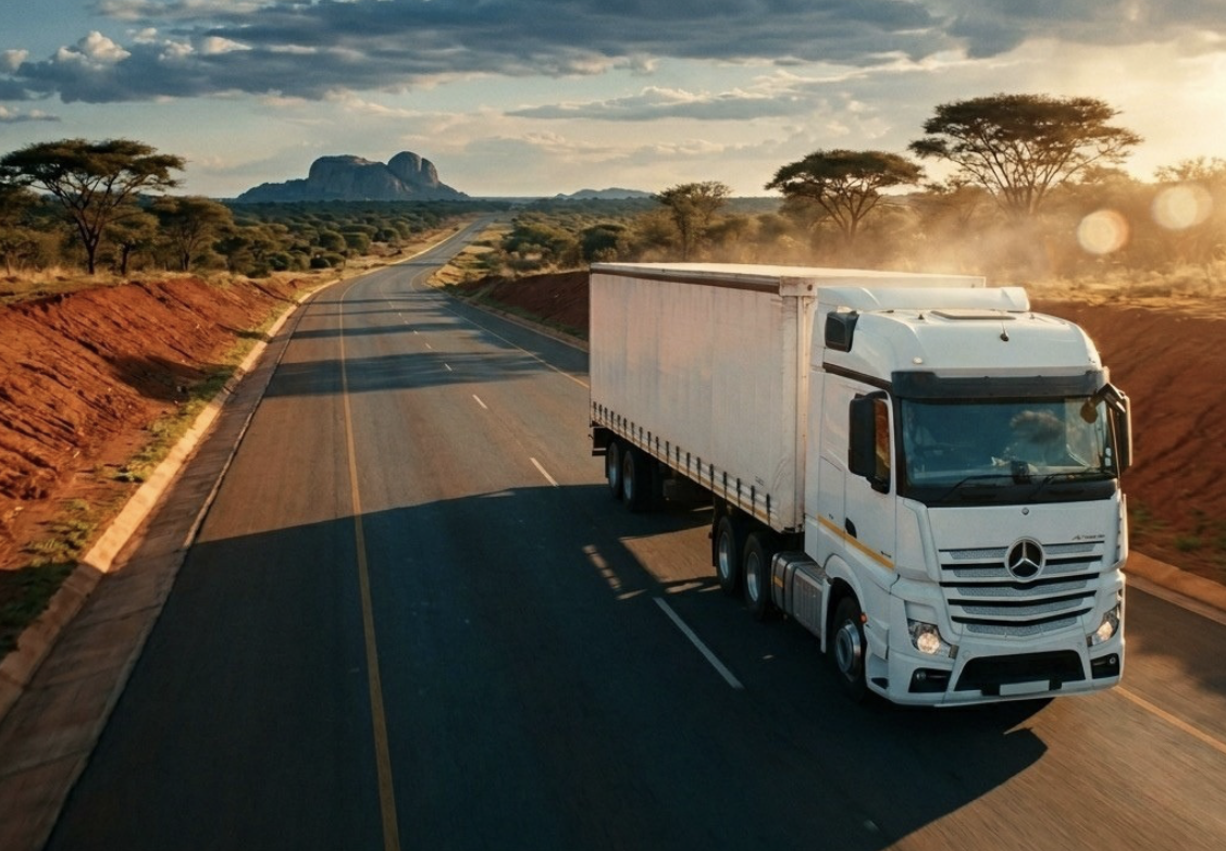 Truck on South African Highway