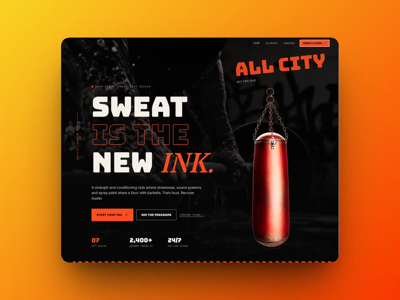 Graffiti Fitness Center Website with Database