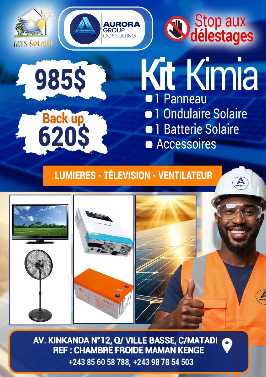 Kit Kimia — Stop aux Délestages