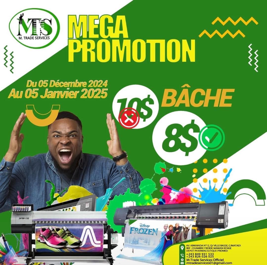 Mega Promotion Bâche — 8$ au lieu de 10$