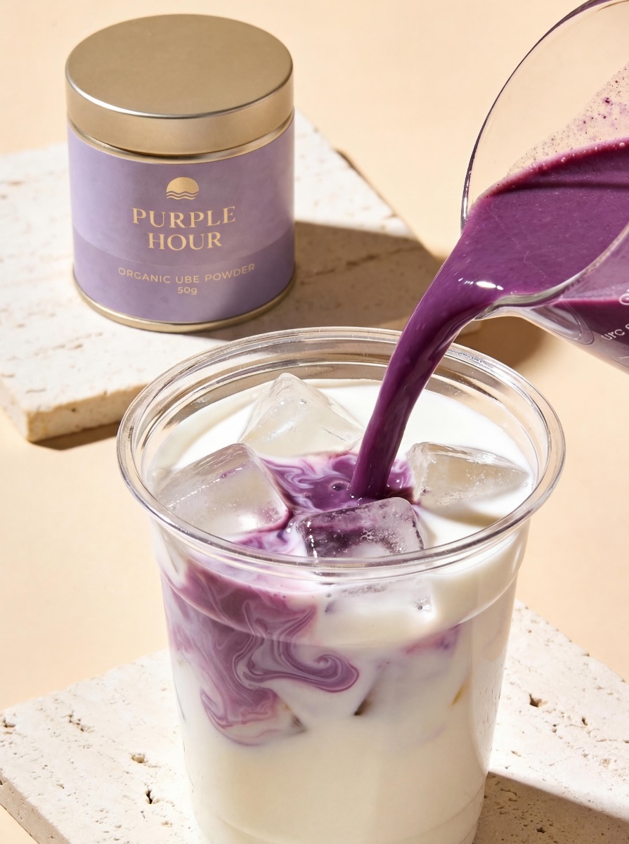 Purple Hour Ube Latte