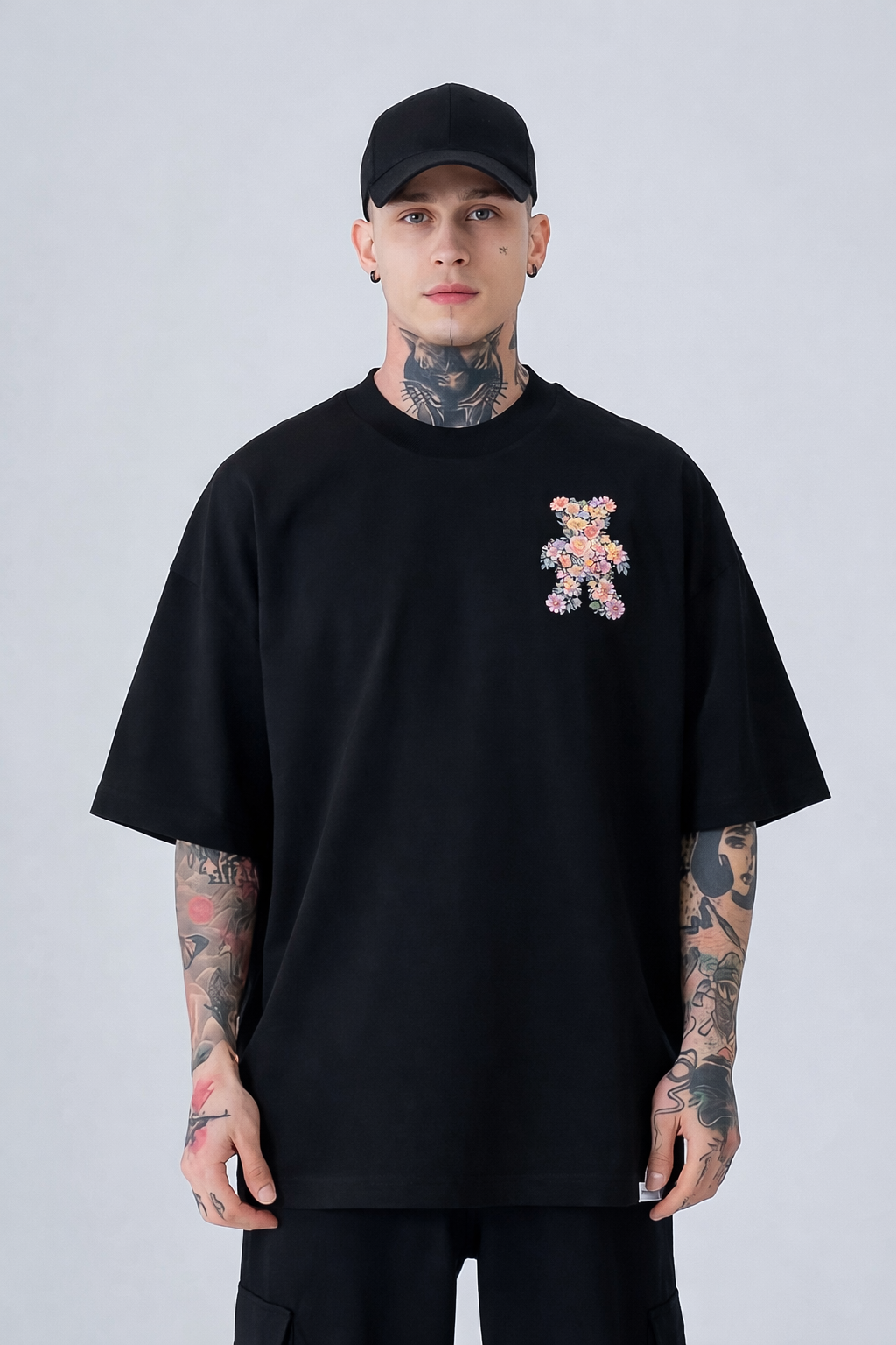 T-Shirt Oversized FLOWER BEAR 2