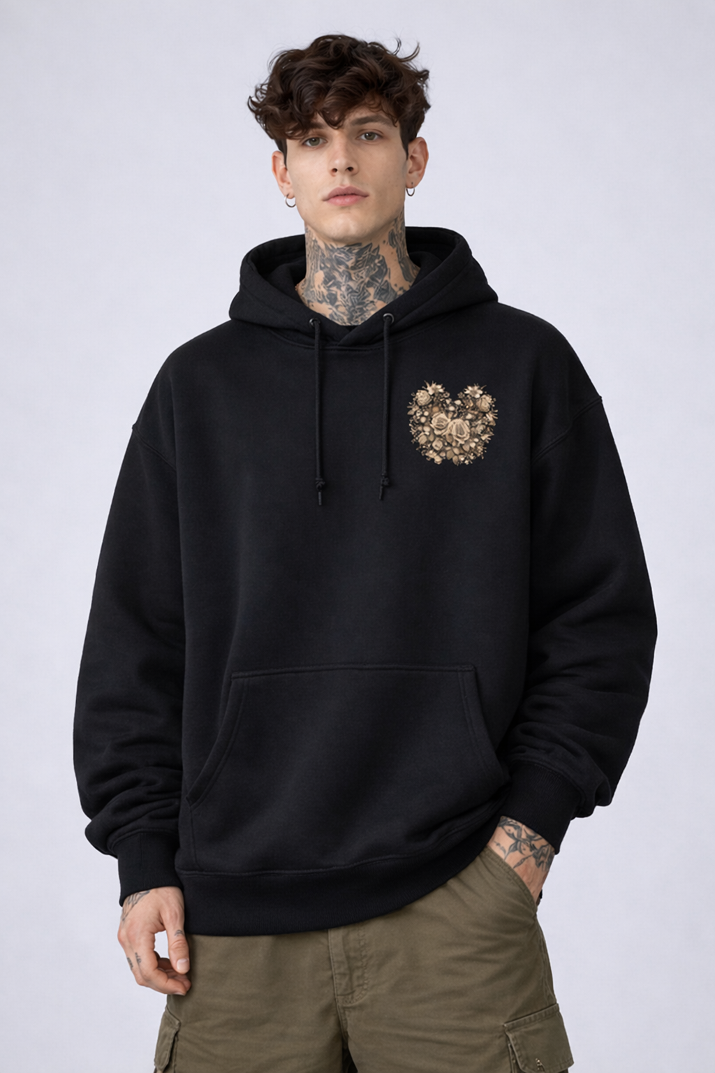 Hoodie Oversized Roses 2