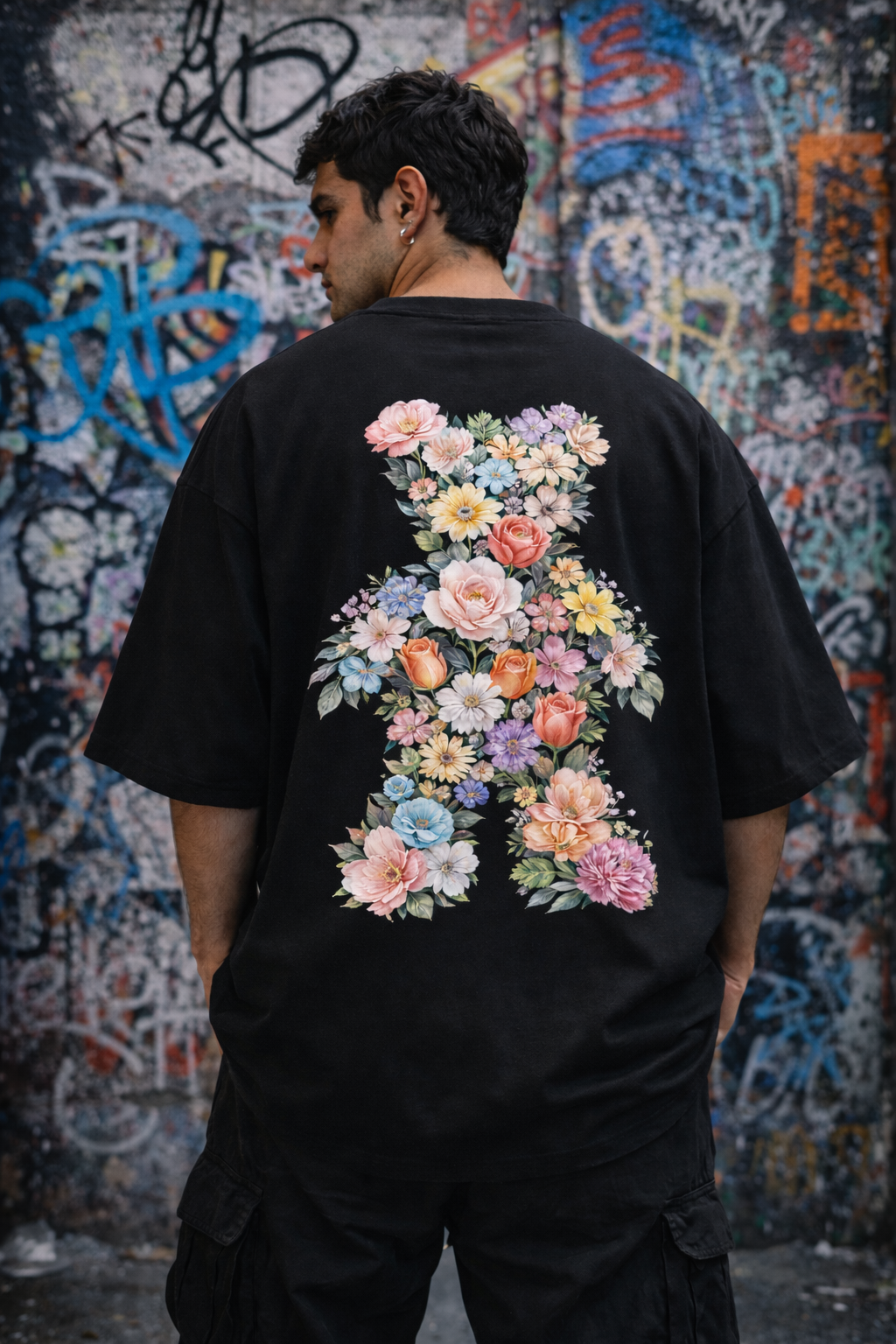 T-Shirt Oversized FLOWER BEAR