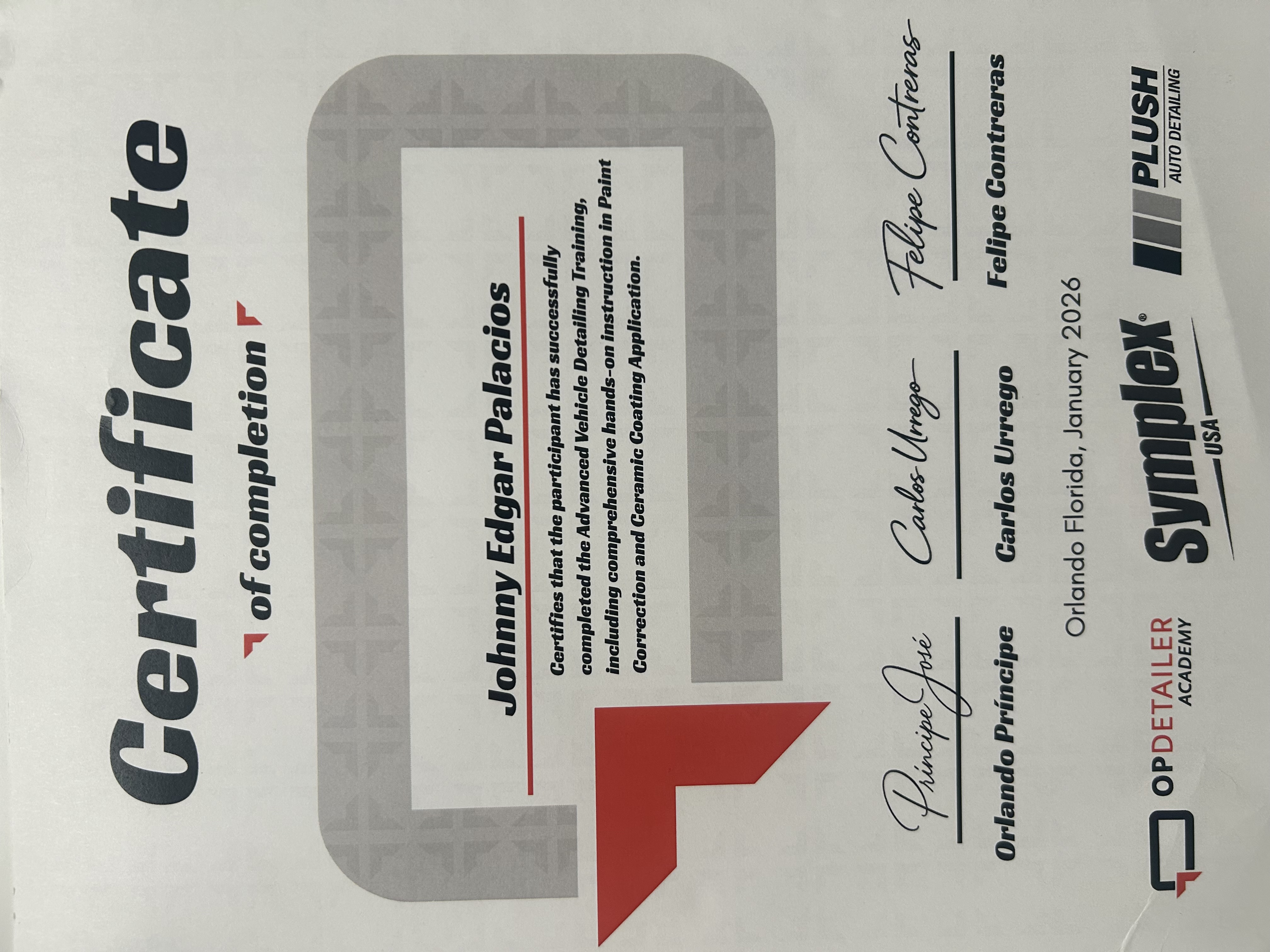 OP Detailer Academy Certification - Advanced Vehicle Detailing Training