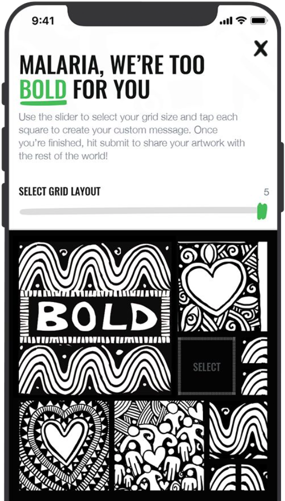 Community health worker using digital malaria prevention tools