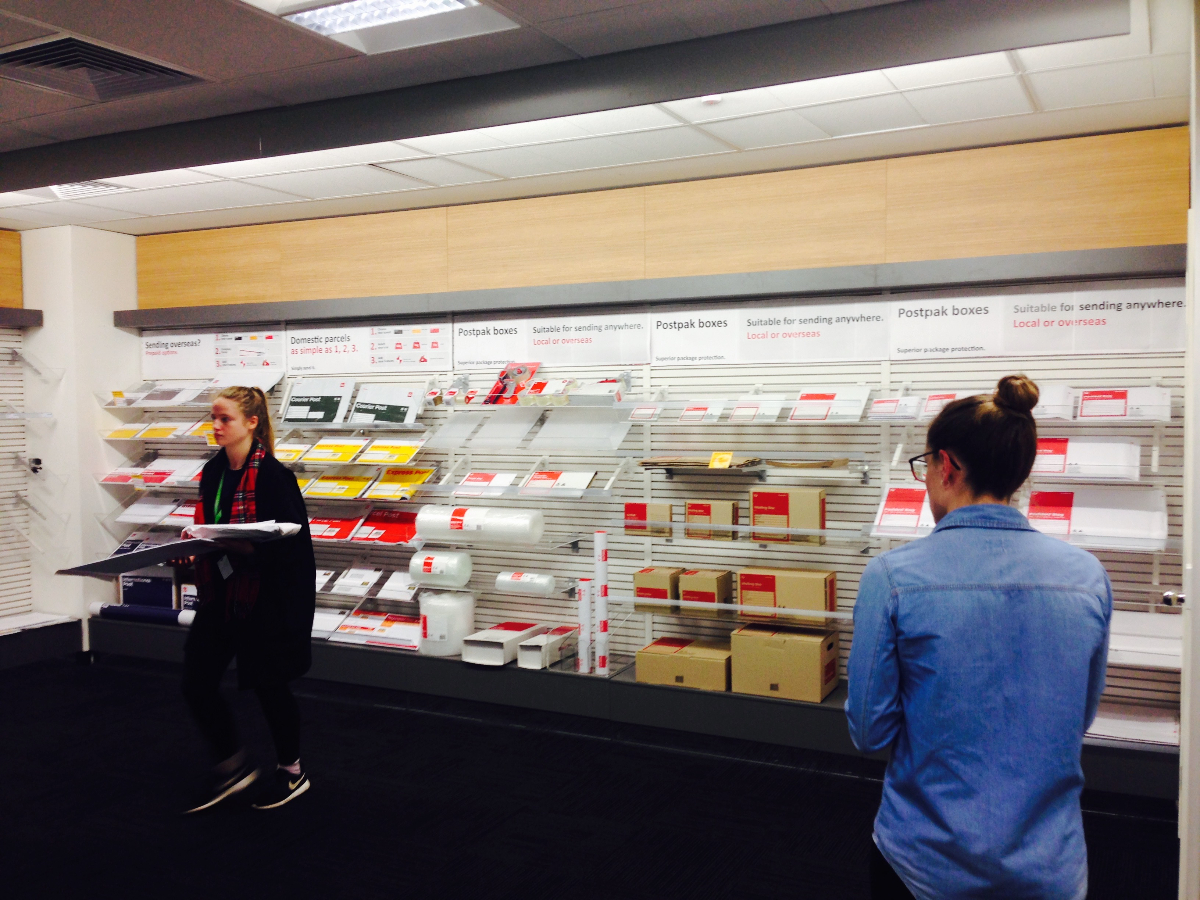 Australia Post international posting — in-store experience