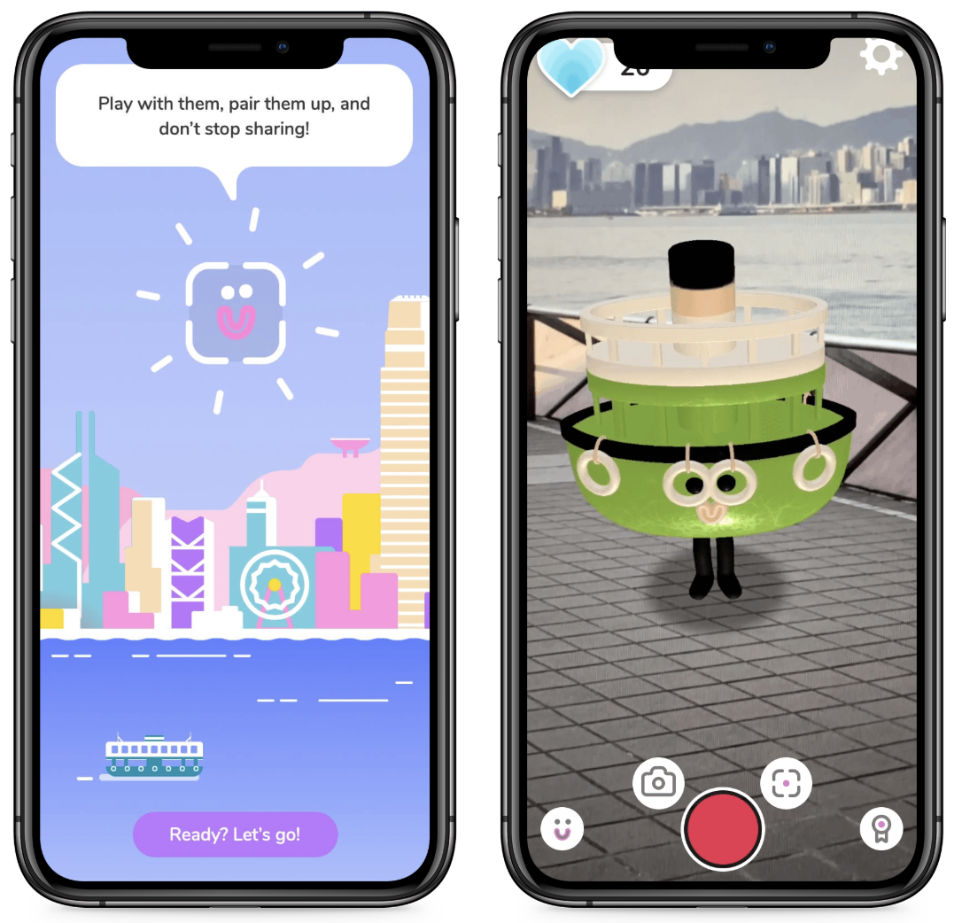 Google AR Mental Health Hong Kong characters