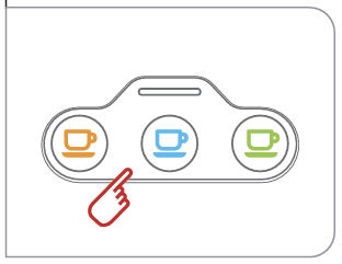 Passo 5 – Pressionar a tecla da bebida desejada