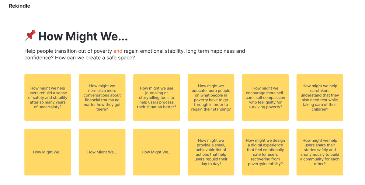 First Diamond - Problem Space