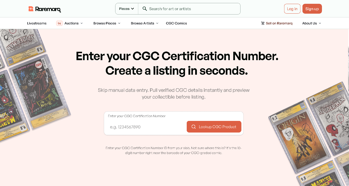 CGC Landing Page Wireframe