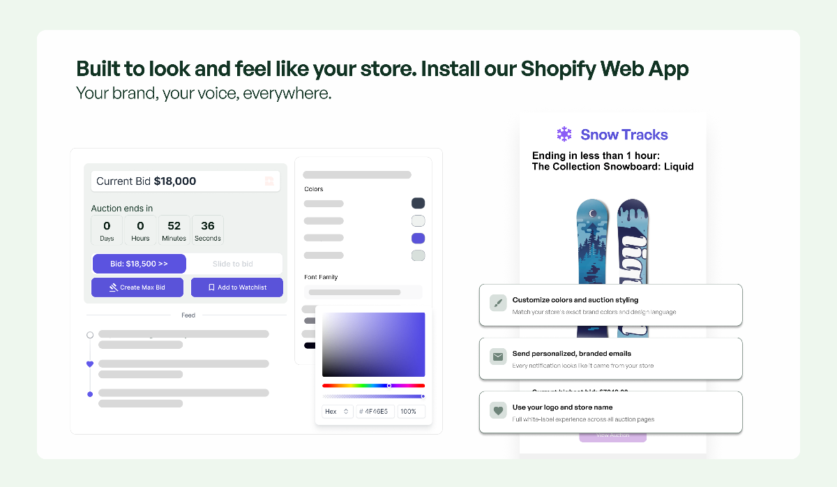 Shopify Web App