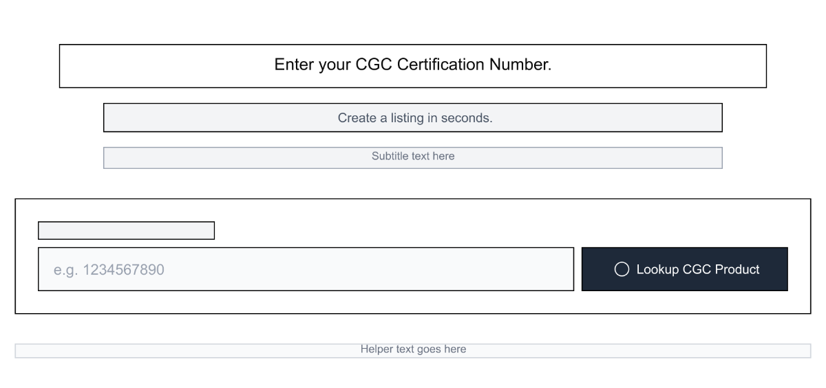CGC Low-Fidelity Wireframe