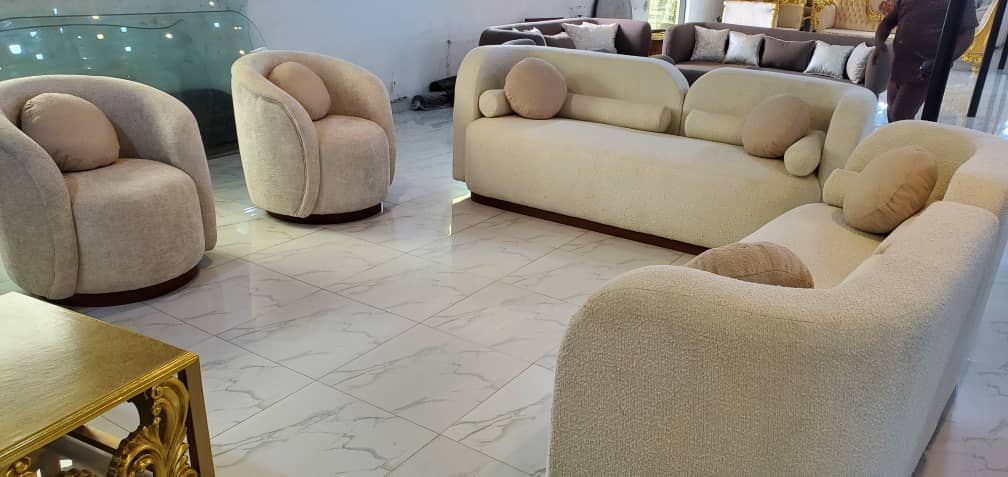 Modern Curved Sofa Set