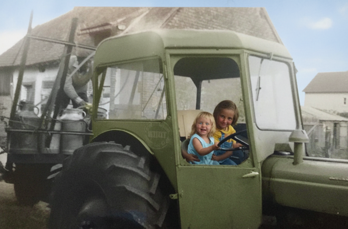 Photo vintage après restauration colorimétrique