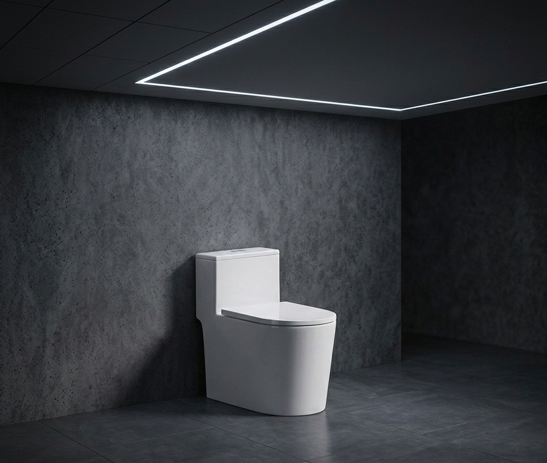 Square One-Piece Water Closet