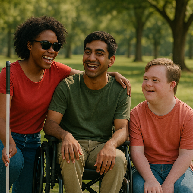 Young adults with special needs learning together at Heartland Academy