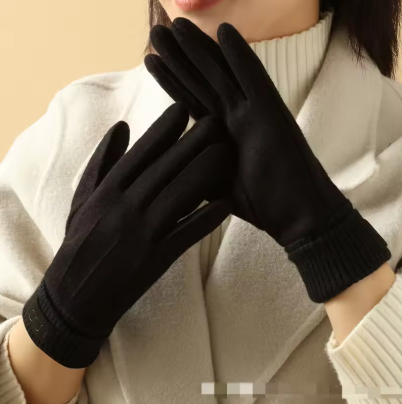 Gants Noir Élégant