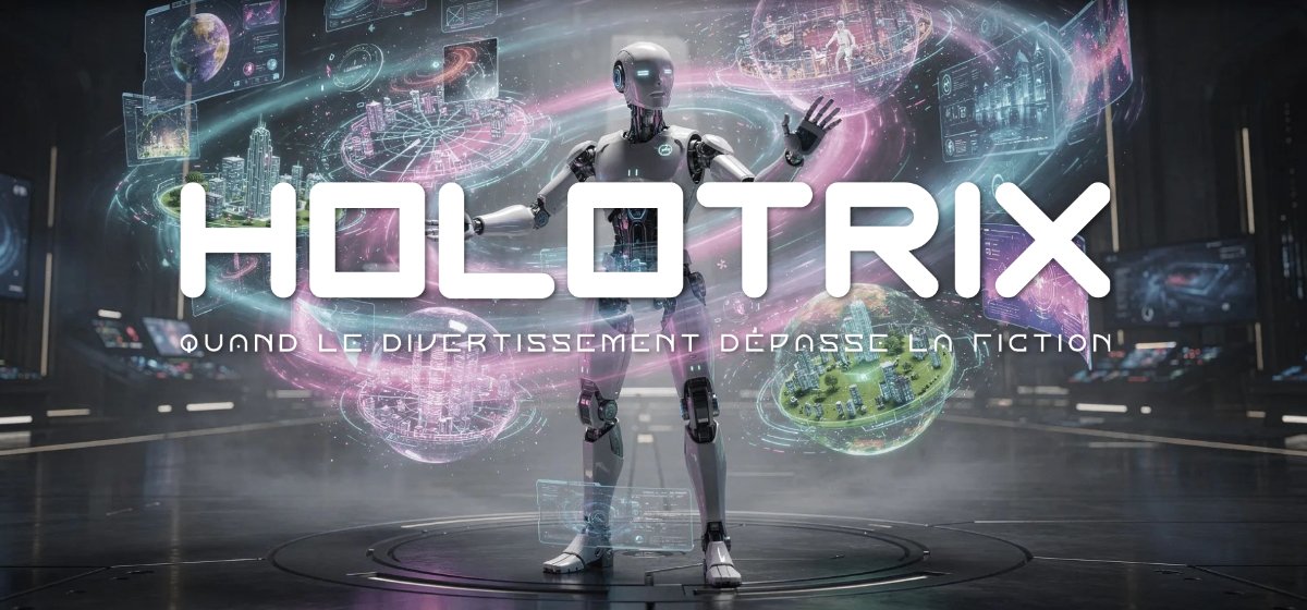 HOLOTRIX - Robot humanoïde futuriste avec hologrammes