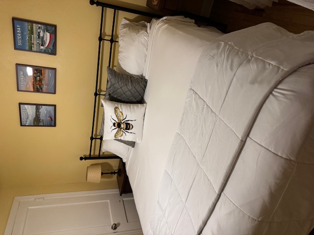 Bedroom 2 with Bee Pillow