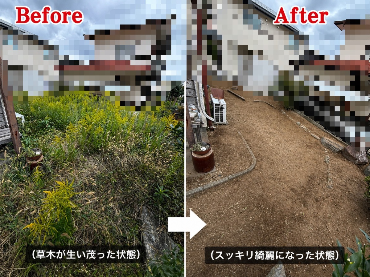 リピーター様からの草刈り作業