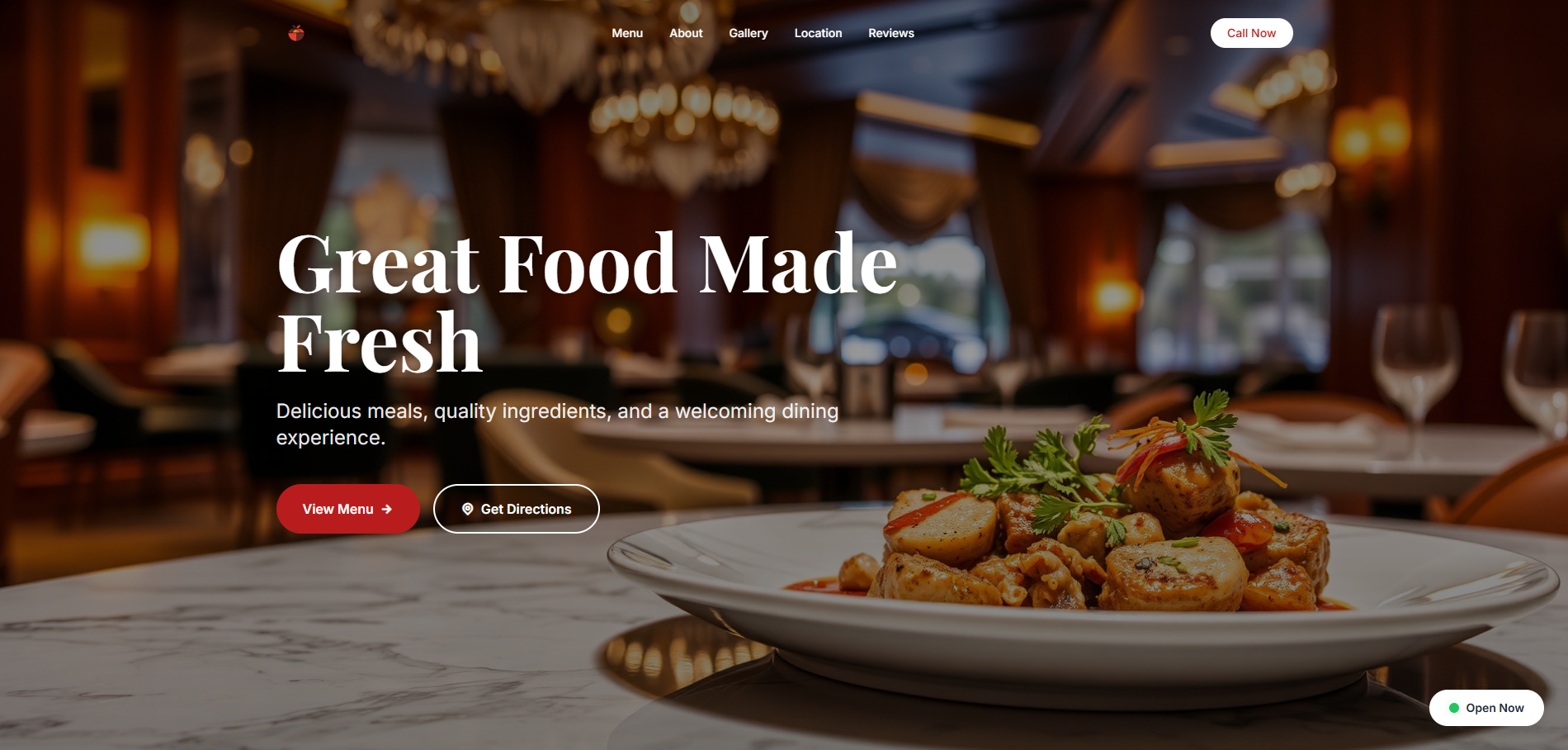 Food Service / Restaurant Website