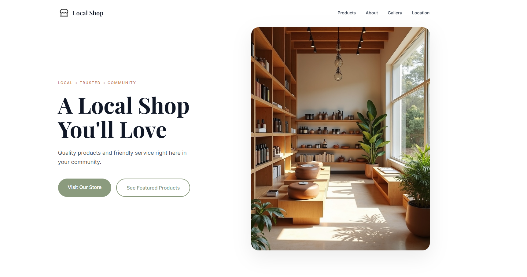 Local Retail Website