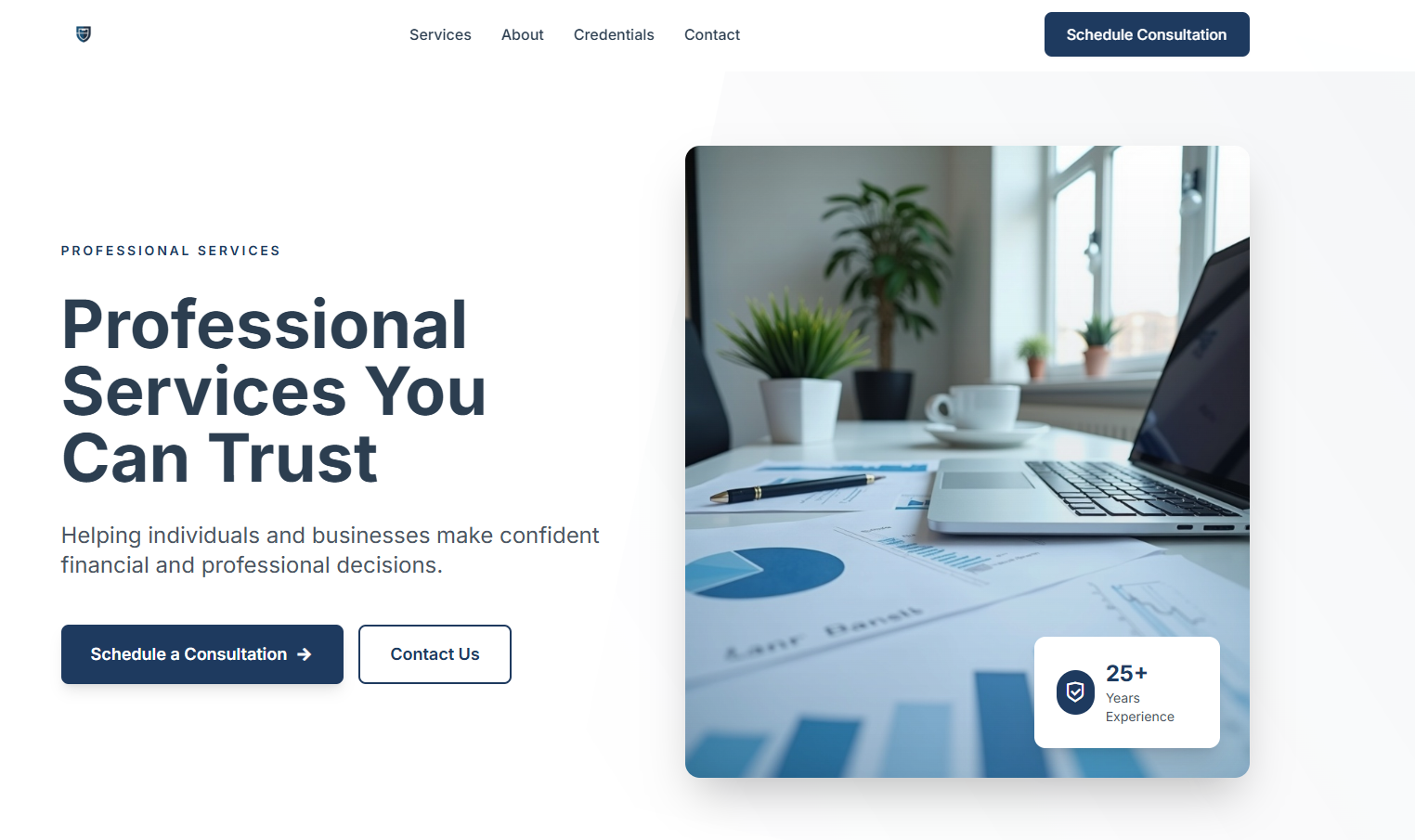 Professional Services Website