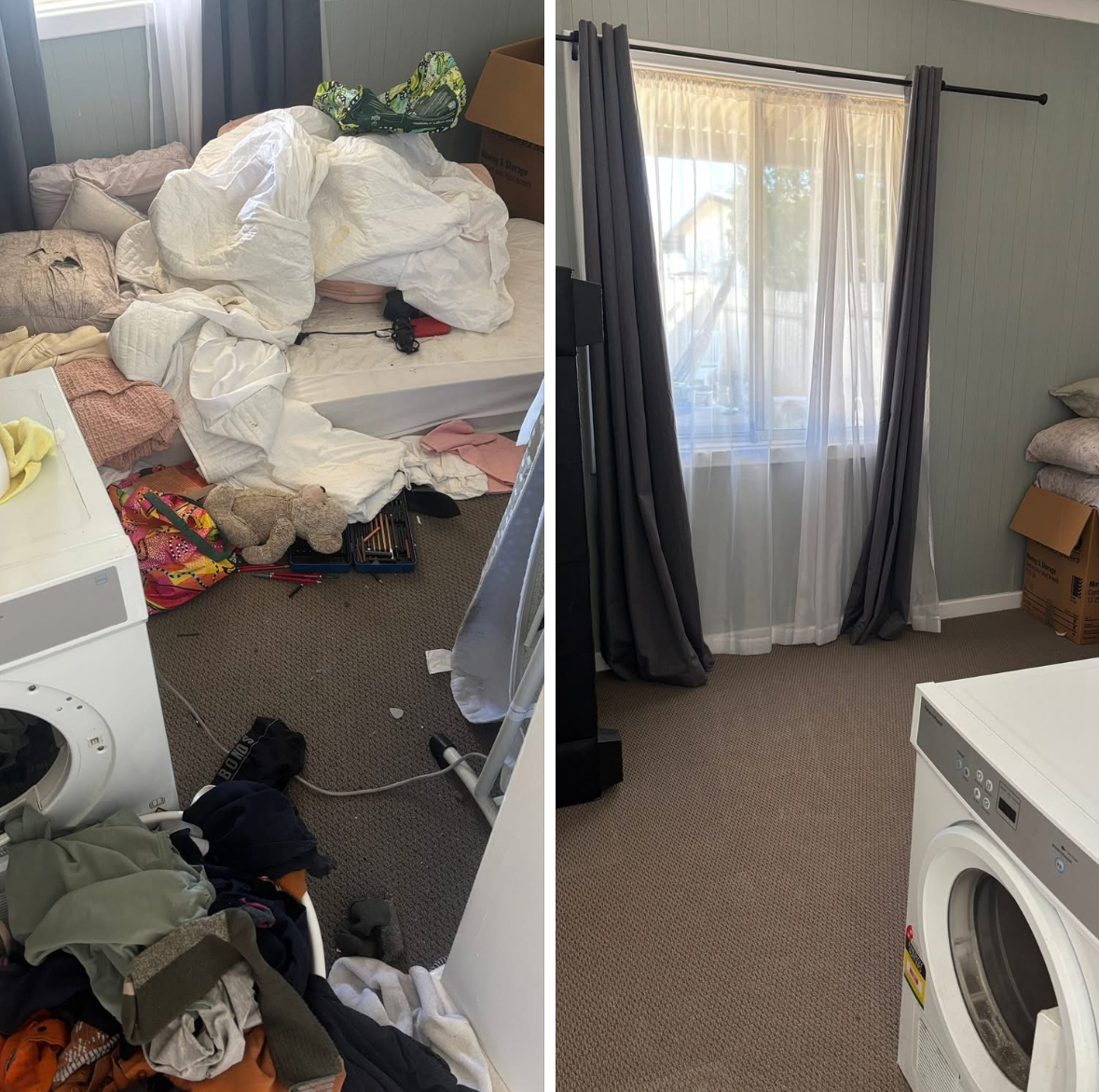 Bedroom Clean before cleaning
