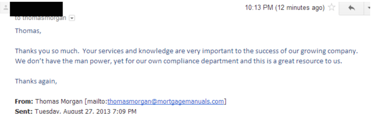 Client review - services and knowledge important to growing company