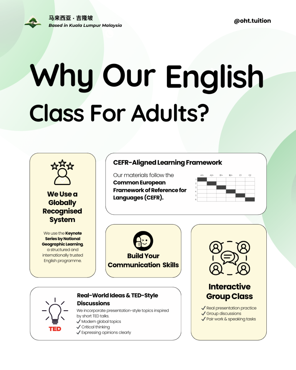 CEFR Framework Chart - English for Adults Programme