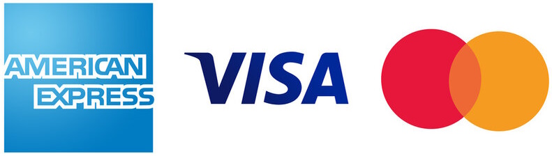 We accept Visa and Mastercard