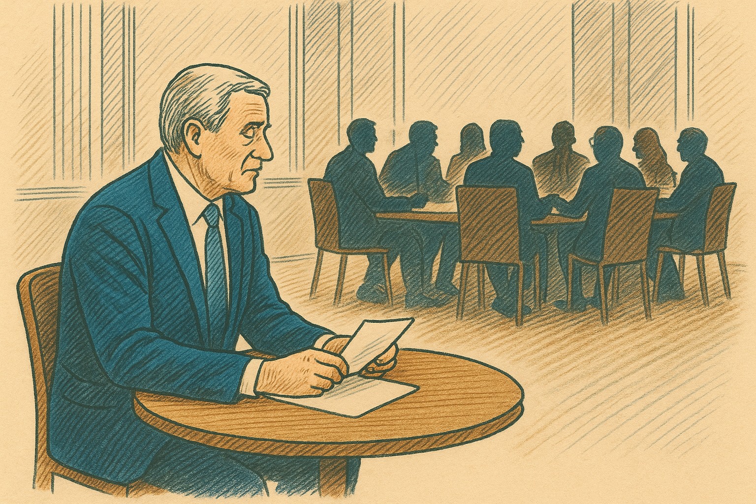 Senior technology executive in strategic consultation