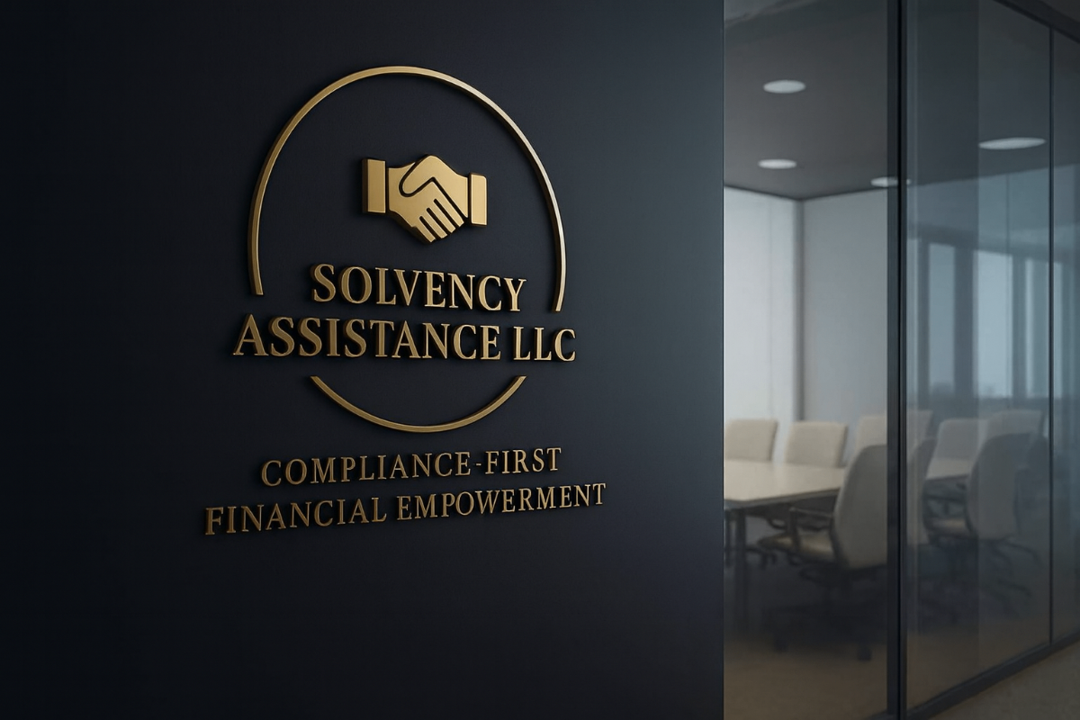 Solvency Assistance LLC loan process infographic showing our $300-$2,000 loan range and compliance-first approach