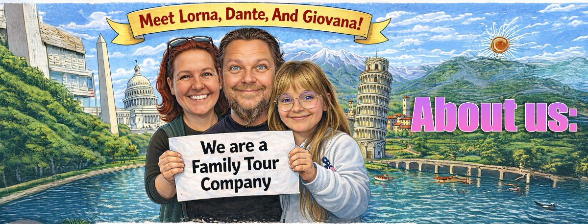Meet Lorna, Dante, and Giovanna - We live in BOTH countries!