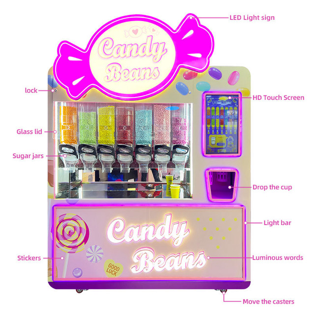 Candy Beans - Máquina Expendedora de Caramelos Cotton Whim