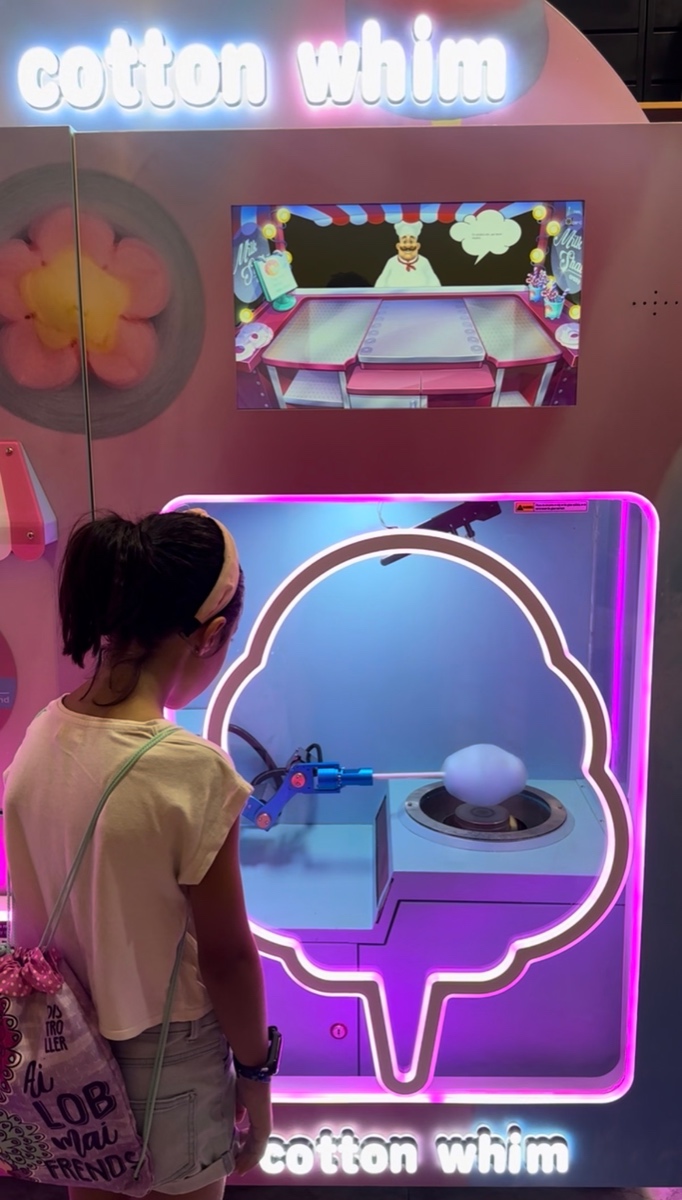 Máquina Cotton Whim en Acción