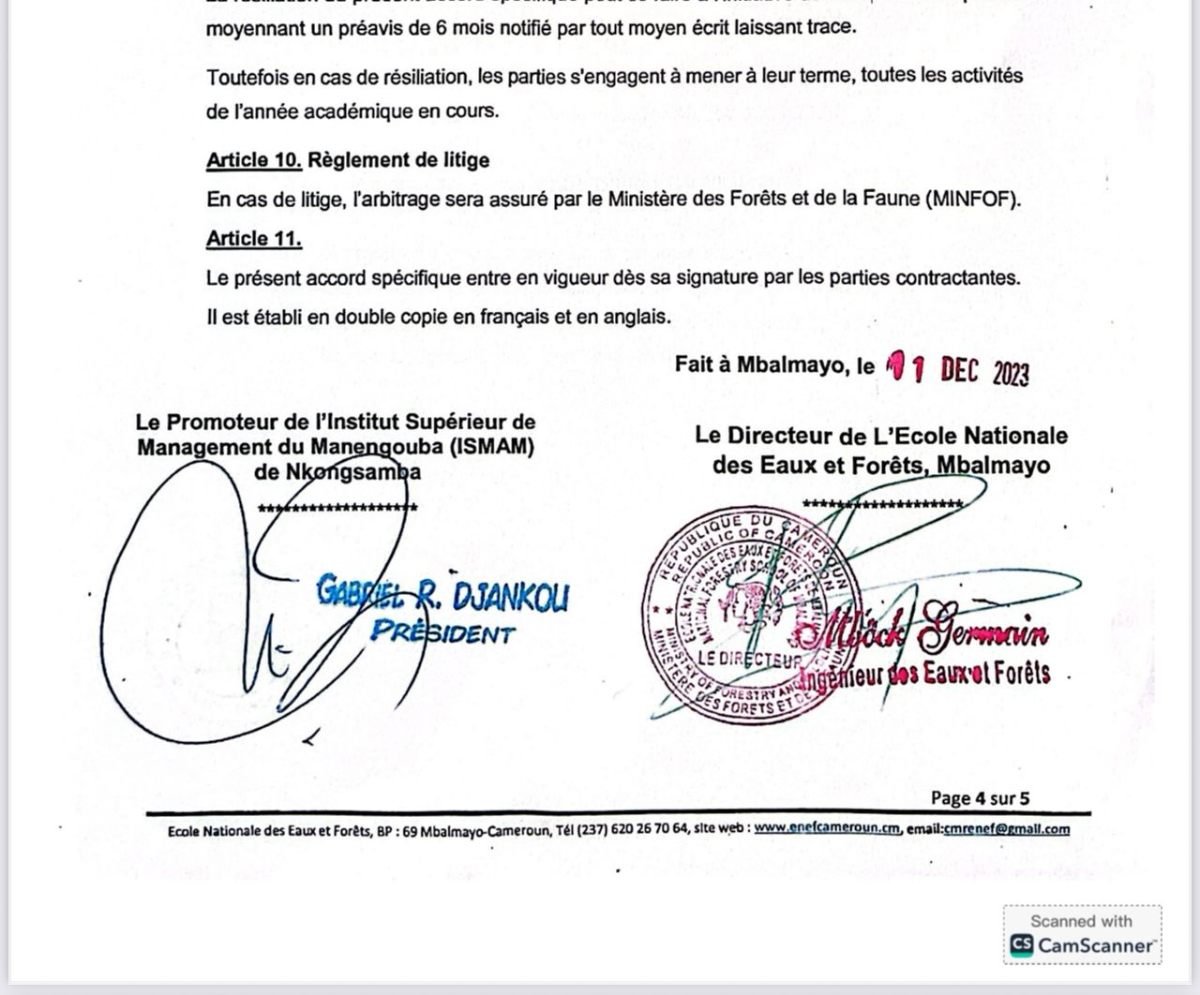 Signatures Accord ENEF ISMAM