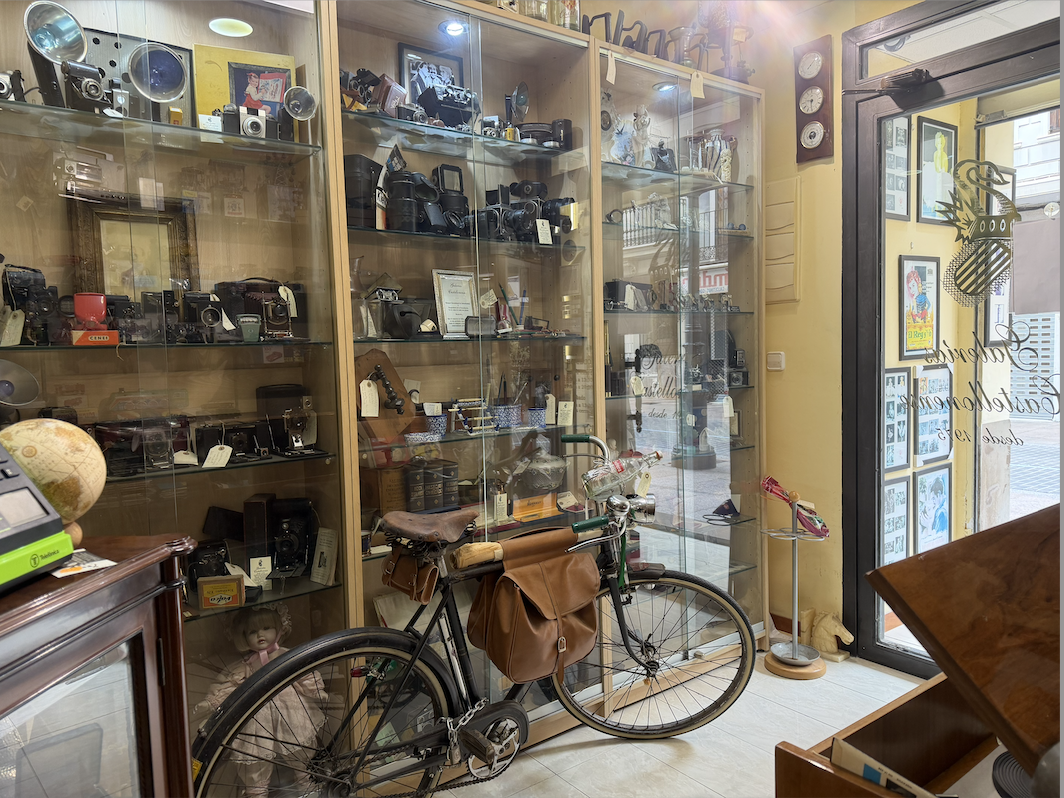 Vitrinas con colecciones