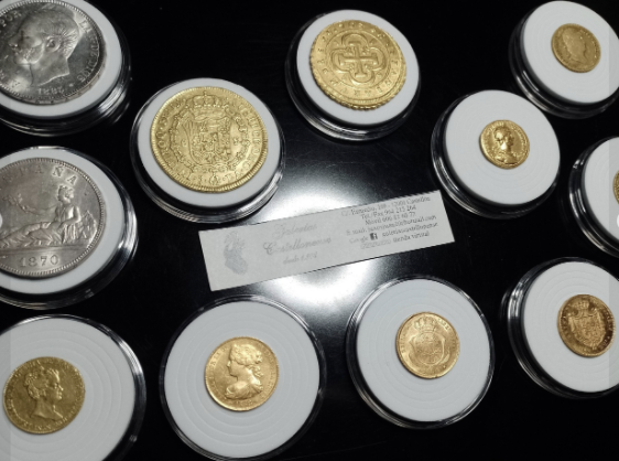 Colección de monedas antiguas
